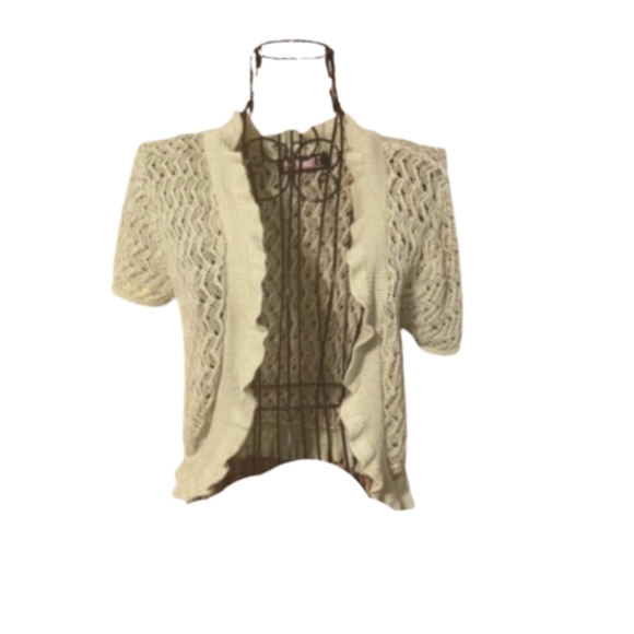 Say What? Loose Knit Bolero - Picture 2 of 5